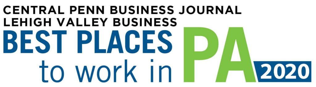 Central PENN Business Journal, Lehigh Valley Business, Best Places to Work in PA 2020